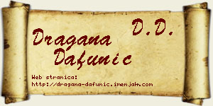 Dragana Dafunić vizit kartica